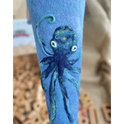 Schultüten|Tanja Baumann LisTaS Schultüte Zuckertüte Einschulung Octopus Wollfilz gefilzte Schultüte