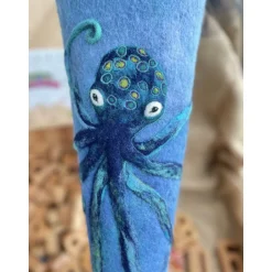 Schultüten|Tanja Baumann LisTaS Schultüte Zuckertüte Einschulung Octopus Wollfilz gefilzte Schultüte