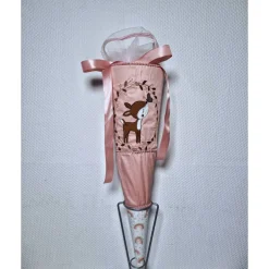Schultüten|Tina S Schultüte Zuckertüte mit Reh im Blütenkranz, personalisierbar, kurzfristig lieferbar!