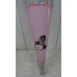 Best Schultüte, Zuckertüte, Pferd auf Wunsch mit Namen und Einschulungstag bestickt  70 cm Länge Kinder Schultüten