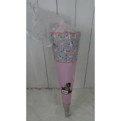 Best Schultüte, Zuckertüte, Pferd auf Wunsch mit Namen und Einschulungstag bestickt  70 cm Länge Kinder Schultüten