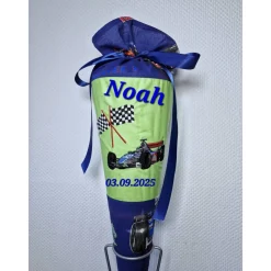 Best Schultüte Zuckertüte Rennauto, personalisierbar, kurzfristig lieferbar! Kinder Schultüten