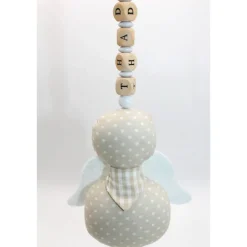 Schutzengel / Glücksbringer beige mit Namen personalisiert / Engel aus Stoff / Geschenk zur Geburt & Taufe Geschenke