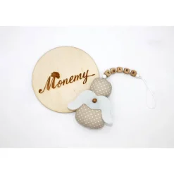 Schutzengel / Glücksbringer beige mit Namen personalisiert / Engel aus Stoff / Geschenk zur Geburt & Taufe Geschenke