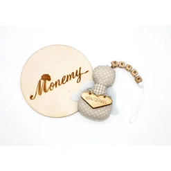 Schutzengel / Glücksbringer beige mit Namen personalisiert / Engel aus Stoff / Geschenk zur Geburt & Taufe Geschenke