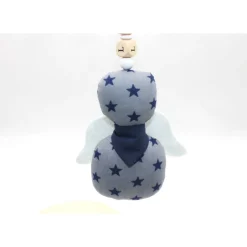 Best Schutzengel / Glücksbringer grau Sterne mit Namen personalisiert / Schutzengel Taufe / Engel aus Stoff / Geschenk Geburt Geschenke