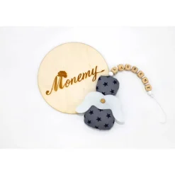 Best Schutzengel / Glücksbringer grau Sterne mit Namen personalisiert / Schutzengel Taufe / Engel aus Stoff / Geschenk Geburt Geschenke