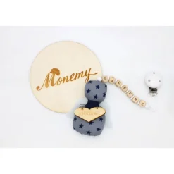 Best Schutzengel / Glücksbringer grau Sterne mit Namen personalisiert / Schutzengel Taufe / Engel aus Stoff / Geschenk Geburt Geschenke