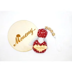 Best Schutzengel / Glücksbringer Anhänger rot Herz mit Namen personalisiert / Schutzengel Taufe / Engel aus Stoff Geschenke