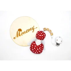 Best Schutzengel / Glücksbringer Anhänger rot Herz mit Namen personalisiert / Schutzengel Taufe / Engel aus Stoff Geschenke