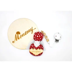 Best Schutzengel / Glücksbringer Anhänger rot Herz mit Namen personalisiert / Schutzengel Taufe / Engel aus Stoff Geschenke