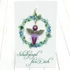 Schutzengel Ballerina silberfarben lila – Glücksbringer & Geschenk mit Schmuckkärtchen Geschenke