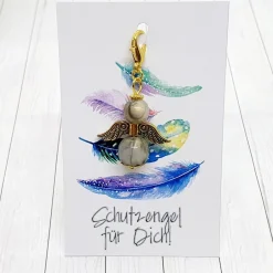 Clearance Schutzengel goldfarben/grau – Glücksbringer & Geschenk mit Schmuckkärtchen Geschenke