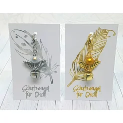 Schutzengel mit Glöckchen – Gold oder Silber, Glücksbringer & Geschenkidee Geschenke