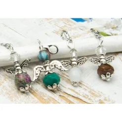 Geschenkeanhänger|KirLaagreen Schutzengel, Schlüsselanhänger, Taschenbaumler, Geschenkidee, Unisex, Mitbringsel, Adventskalenderfüllung