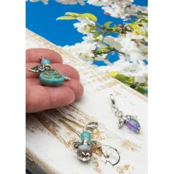 Geschenkeanhänger|KirLaagreen Schutzengel Set, Schlüsselanhänger, Taschenbaumler, Geschenkidee, Unisex, Mitbringsel, Adventskalenderfüllung