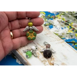 Weihnachtsaccessoires|KirLaagreen Schutzengel Set, Schlüsselanhänger, Taschenbaumler, Geschenkidee, Mitbringsel, Adventskalenderfüllung