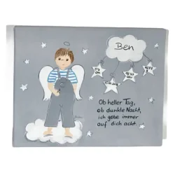 Sale Schutzengelbild Schutzengel Bild für Jungen zur Taufe Geburt Geschenke