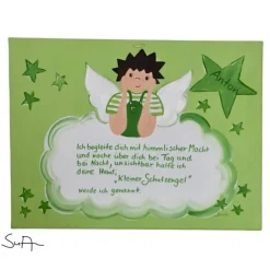 Best Schutzengelbild Schutzengel Bild für Jungen zur Taufe Geburt Geschenke