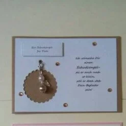 Clearance Schutzengelkarte, Karte mit abnehmbaren Schutzengel, Zum Muttertag Glückwunschkarten
