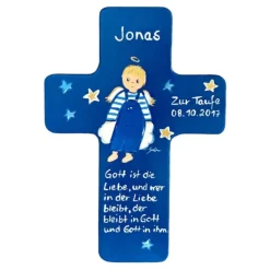 Sale Schutzengelkreuz für Jungs Taufkreuz, Kinderkreuz Geschenk zur Taufe / Geburt Geschenke