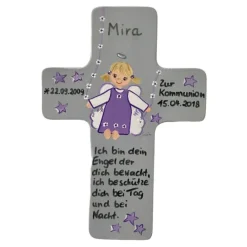 Outlet Schutzengelkreuz für Mädchen Taufkreuz, Kinderkreuz Geschenk zur Taufe / Geburt Geschenke