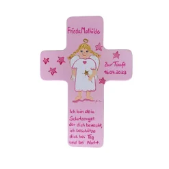 Sale Schutzengelkreuz Mädchen Taufkreuz, Kinderkreuz Geschenk zur Taufe / Geburt Geschenke