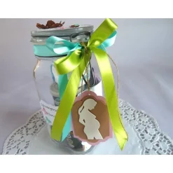 Outlet Schwangerschaft / Schwangerschafts-Survival-Kit / Befülltes Glas mit Bügelverschluss für die Schwangere Geschenke