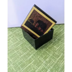 Online Schwarzes Geschenkschachtel - Set 3teilig, mit afrikanischen Serviettenmotiven Geschenkverpackungen