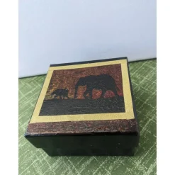 Online Schwarzes Geschenkschachtel - Set 3teilig, mit afrikanischen Serviettenmotiven Geschenkverpackungen