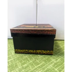 Online Schwarzes Geschenkschachtel - Set 3teilig, mit afrikanischen Serviettenmotiven Geschenkverpackungen