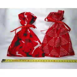 Säckchen & Beutel|DittesDIESundDAS säckchen, klein, 2 Stück, Sackerl für Geschenke, Beutel, Geschenk, Verpackung, nachhaltig, wiederverwendbar