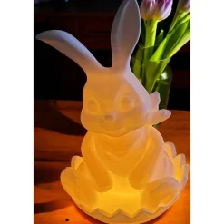 Sale Süße Hasen aus umweltfreundlichem PLA – Deko-Hasen 19 cm hoch, 12 cm breit, 3D-gedruckt Osterdeko