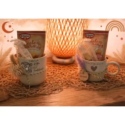 Seelenwärmer im Becher Geschenkset – Personalisierte Tasse mit Gravur & Zimtschnecke Geschenke