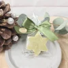 Weihnachtsgeschenke|CreativAnita Seifenstern aus Schafmilchseife - Weihnachtsstern - EISENKRAUT - grün