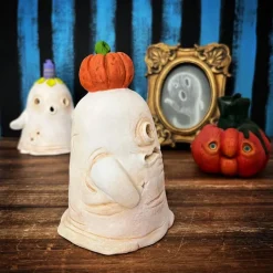 Online Süßer Geist mit Kürbis, leuchtet mit LED-Teelicht Deko Halloween