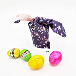Online Süßer Osterhasen-Beutel aus Stoff, wiederverwendbar, mit Blumenmuster – Geschenkverpackung für Ostern Geschenkverpackungen