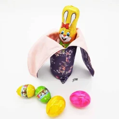 Online Süßer Osterhasen-Beutel aus Stoff, wiederverwendbar, mit Blumenmuster – Geschenkverpackung für Ostern Geschenkverpackungen