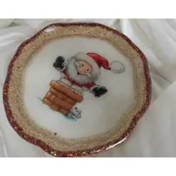 Weihnachtsdeko|CM Resin Design Servierteller Serviertablett Dekoteller Dekoration Weihnachten aus Resin Epoxidharz
