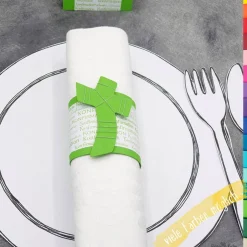 Hot Serviettenhalter Konfirmation, Firmung oder Kommunion mit Kreuz – festliche Tischdeko Dekoration