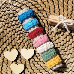 Tischdekoration|handgemachtesGlück Serviettenringe (4rer Set), Makramee, für Hochzeiten und andere Feierlichkeiten