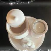 Osterdeko|Chrispis Creative Shop Set aus Teelichthalter, Töpfchen mit Deckel und Hase  auf einem  runden Tablett