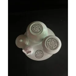 Online Set aus Töpfchen, Eule und kleiner Vase auf einem runden Tablett Geschenke