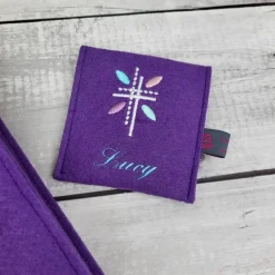 Outlet Set Gotteslobeinband mit Rosenkranztasche Lebensbaum, Gotteslobhülle, personalisierbar Kommunion Gotteslobhülle