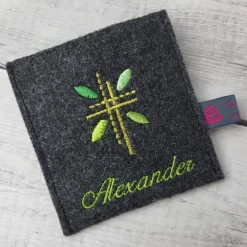 Clearance Set Gotteslobhülle,Gotteslobeinband Lebensbaum mit Rosenkranztasche grüntöne, Kommuinon Gotteslobhülle