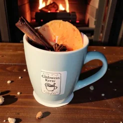 Online Sojawachs Glühwein Kerze im Becher – Winterlicher Duft mit Orange, Zimt & Sternanis Kerzen & Beleuchtung