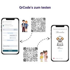 Hot Sparbuch als Anhänger | NFC & QrCode | Personalisiertes Geldgeschenk | Verschiedene Motive Geldgeschenke