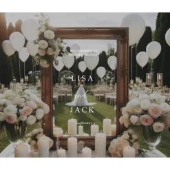 Sale Spiegel Hochzeit Aufkleber, Hochzeitsschild Deko, personalisierte Hochzeit Spiegel Aufkleber, Hochzeits-Empfangsschild, Accessoires