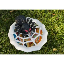 Deko Halloween|PD Woodwork Spinnennetz-Schüssel mit Spinne