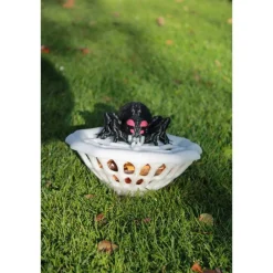 Deko Halloween|PD Woodwork Spinnennetz-Schüssel mit Spinne